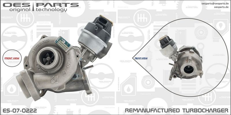 OES PARTS Kompresors, Turbopūte ES-07-0222